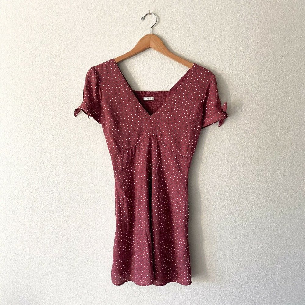 Abercrombie & Fitch XS Soft Burnt Pink Polka Dot